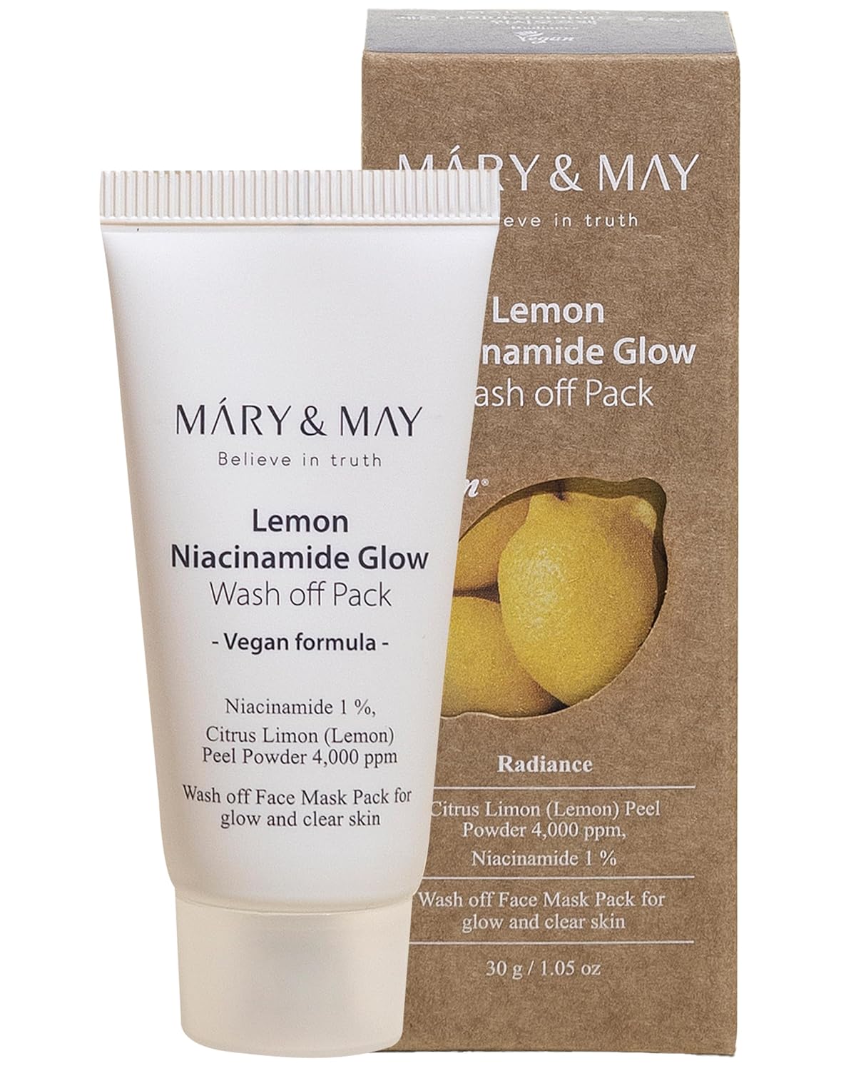 Mary&May Vegan Lemon Niacinamide Glow Wash off Pack 30 g